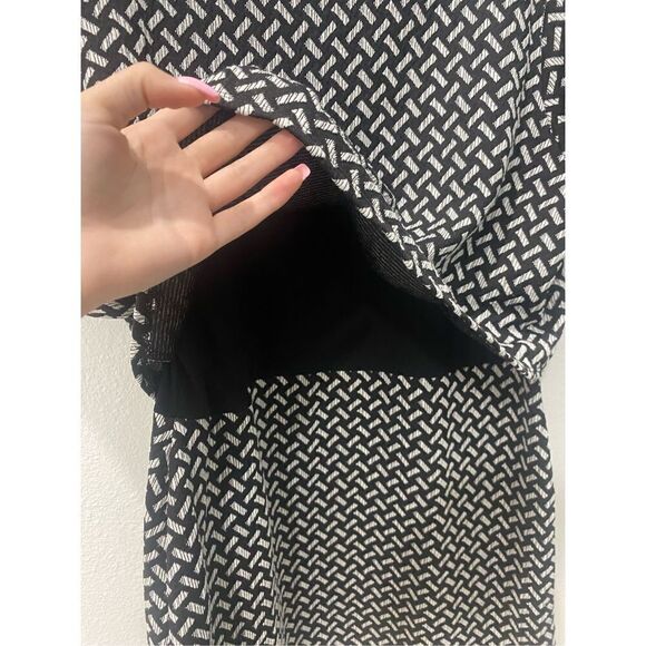 Atmosphere black and white geo patterned dress size 10 - Picture 3 of 5